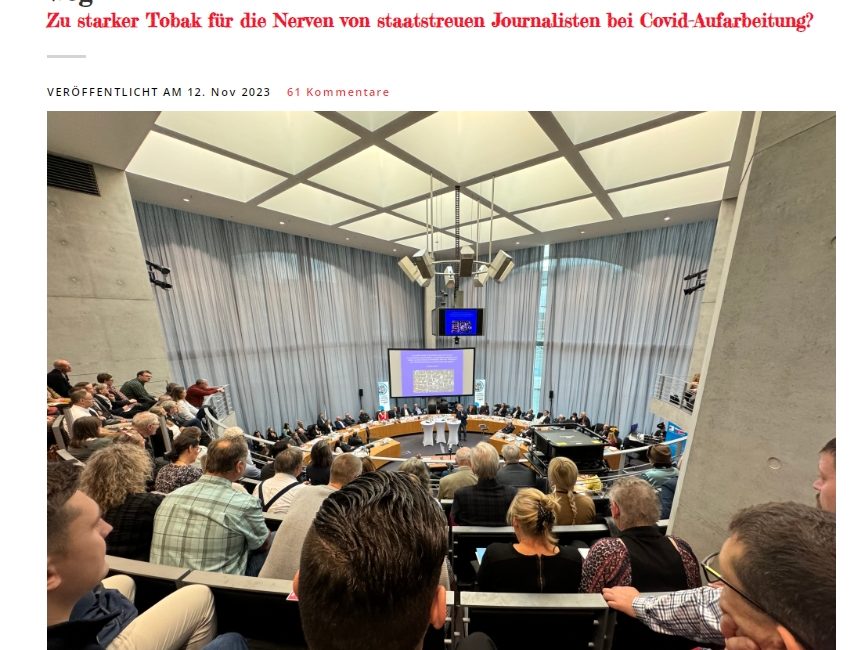 Corona-Symposium im Bundestag – der Mainstream schweigt…