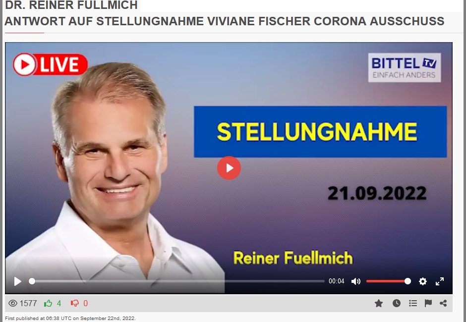 Dr. Reiner Füllmich in U-Haft – Presse-Erklärung der Verteidigung…