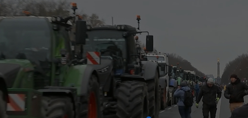 Massive Bauernproteste in ganz Deutschland…
