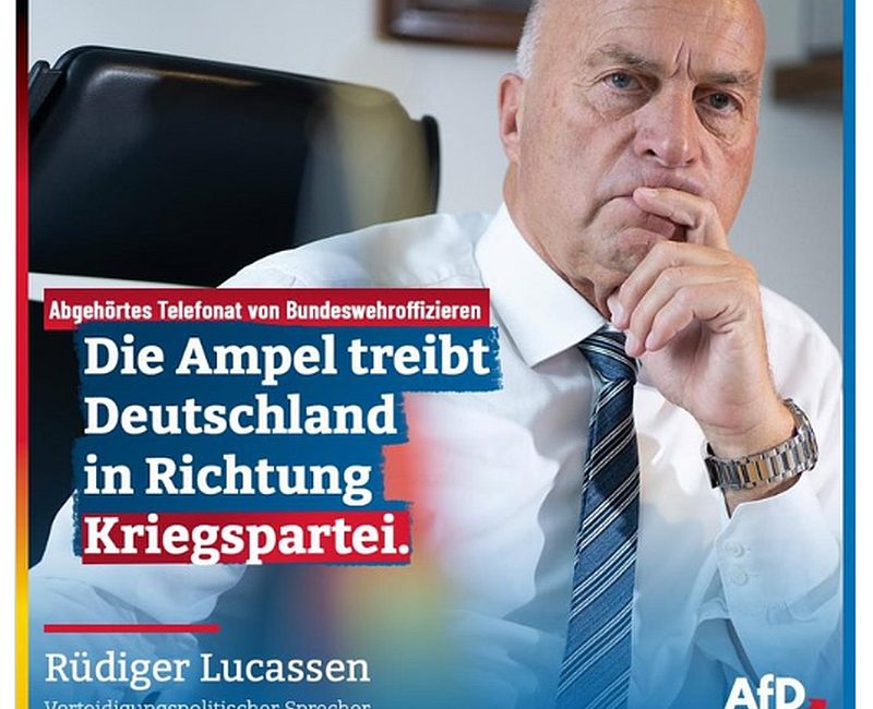 Bundestagsabgeordneter Rüdiger Lucassen AFD zum angehörten deutschen Luftwaffenchat der Offiziere…