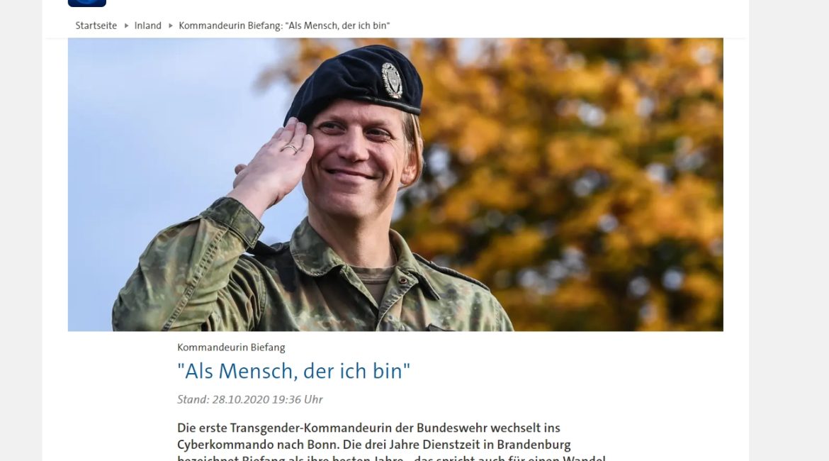 Transgender Kommandeur Marc “Anastasia” Biefang in der Bundeswehr – Zuständig für das Abhörleck?