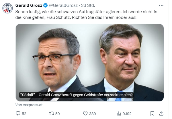 Der Söder – Gerald Groz und der Södolf – eine deutsche Gerichtsposse…